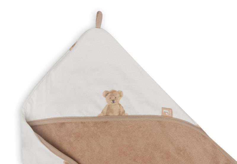 Jollein Bath Cape 75x75cm Teddy Bear GOTS - Image 4